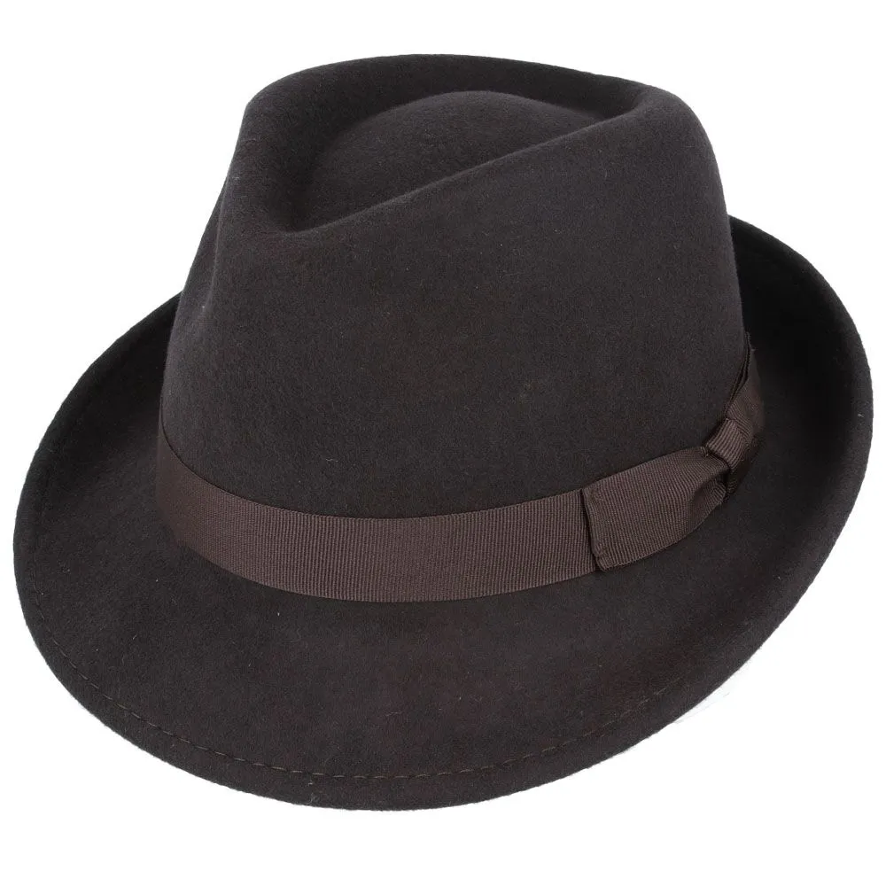 Handmade Wool Felt Trilby Hats