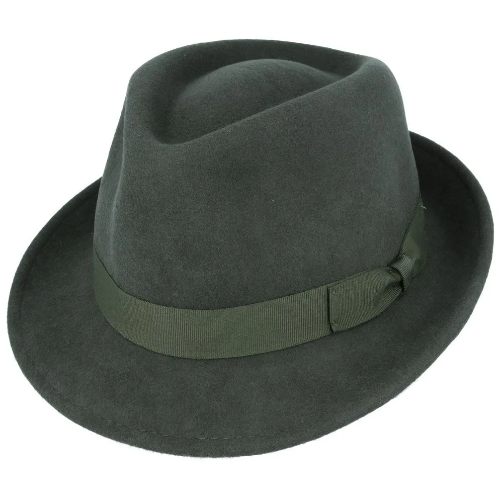 Handmade Wool Felt Trilby Hats