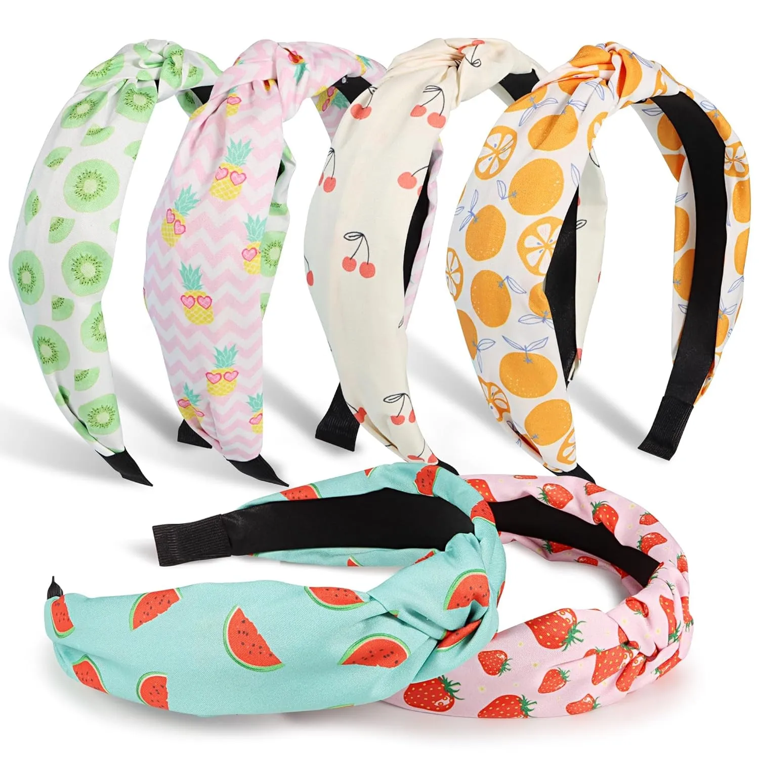 Headbands for Women Girls - 6PCS Stylish Top Knotted Headbands - Knotted Headband for Women - Head Bands Wide Hairband Hair Accessories