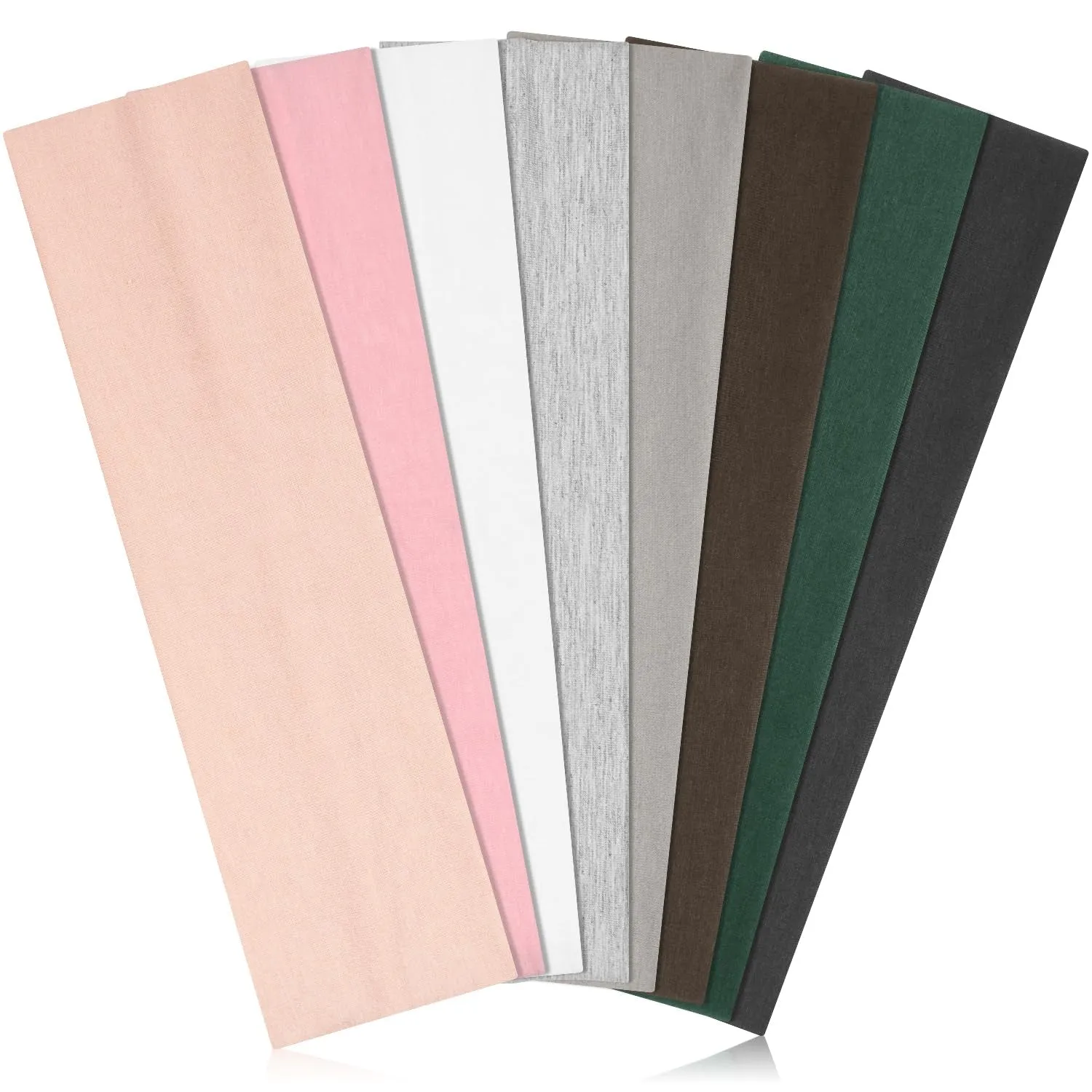 Headbands for Women Non Slip - Stylish Sports Hair Bands for Women'S Hair - Soft Cotton Cloth Stretchy Headbands for Women for Yoga, Outdoor Exercise Running