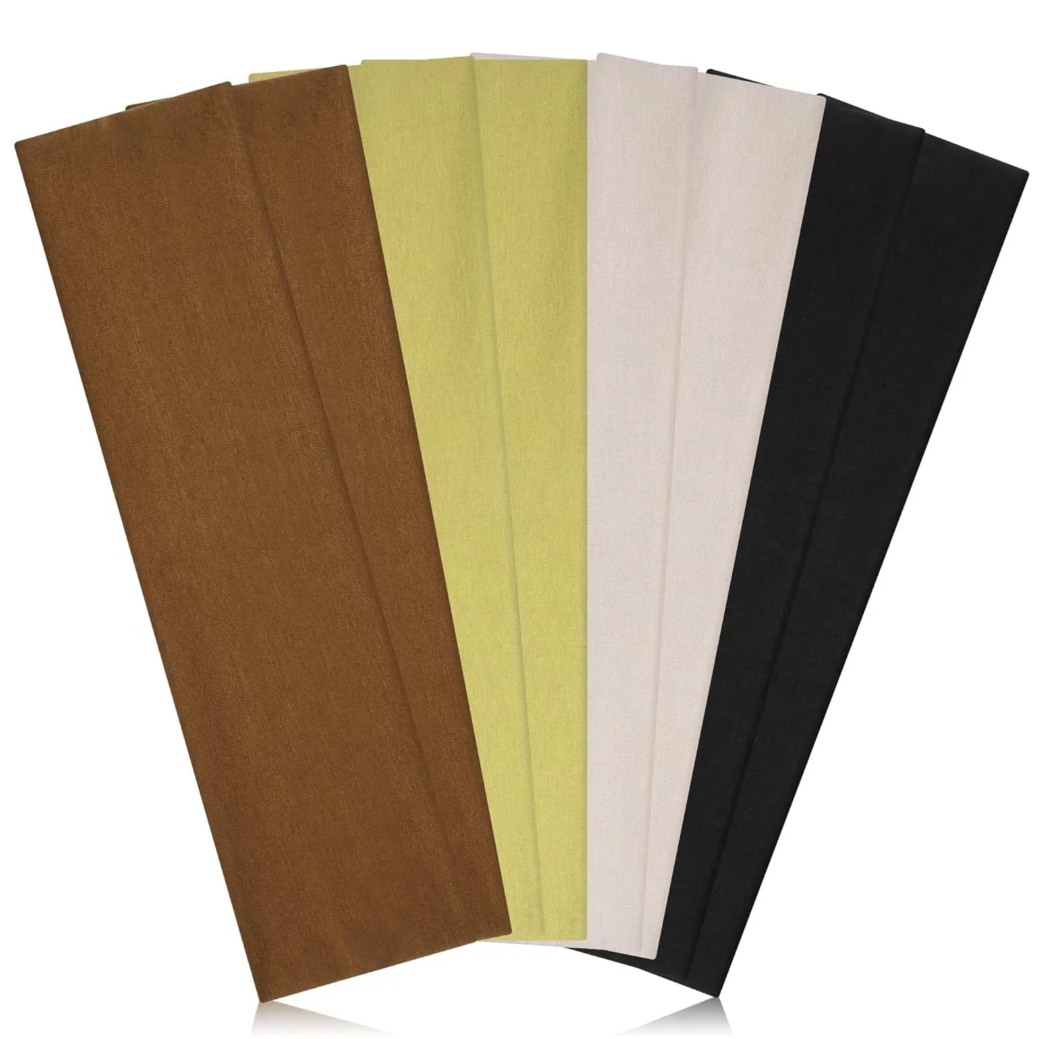 Headbands for Women Non Slip - Stylish Sports Hair Bands for Women'S Hair - Soft Cotton Cloth Stretchy Headbands for Women for Yoga, Outdoor Exercise Running