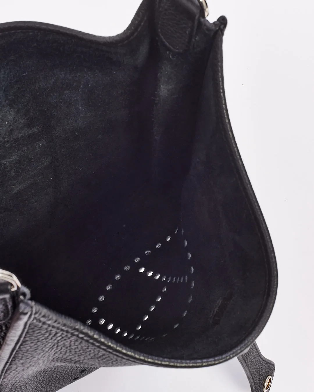 Hermès Black Clémence Leather Evelyne III GM Bag