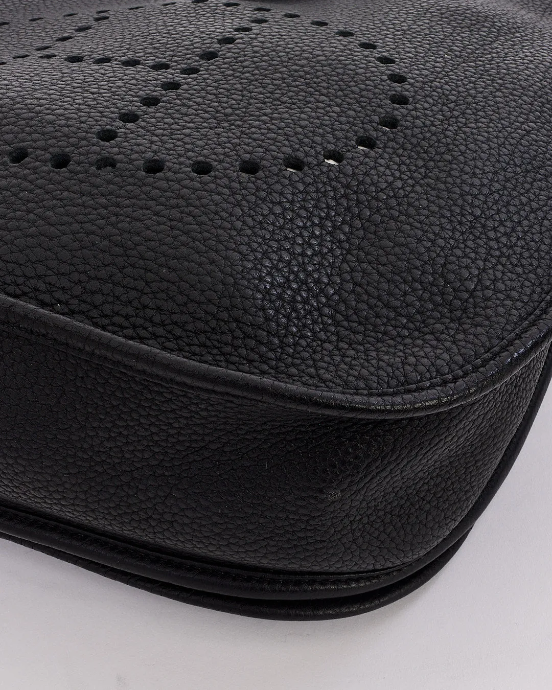 Hermès Black Clémence Leather Evelyne III GM Bag