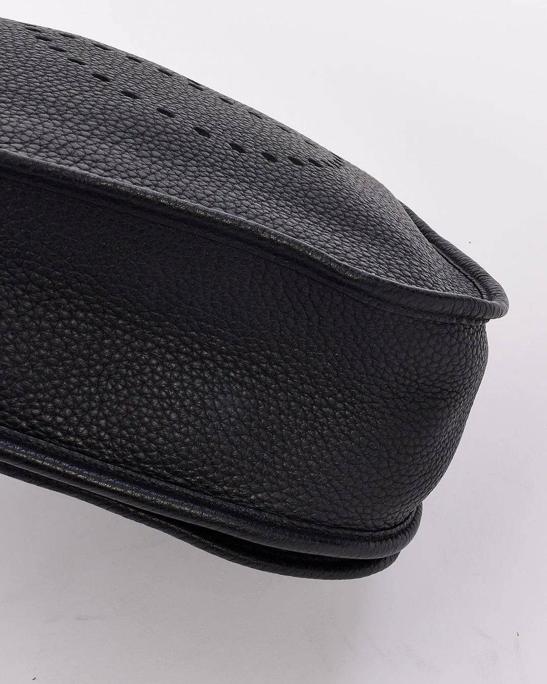 Hermès Black Clémence Leather Evelyne III GM Bag