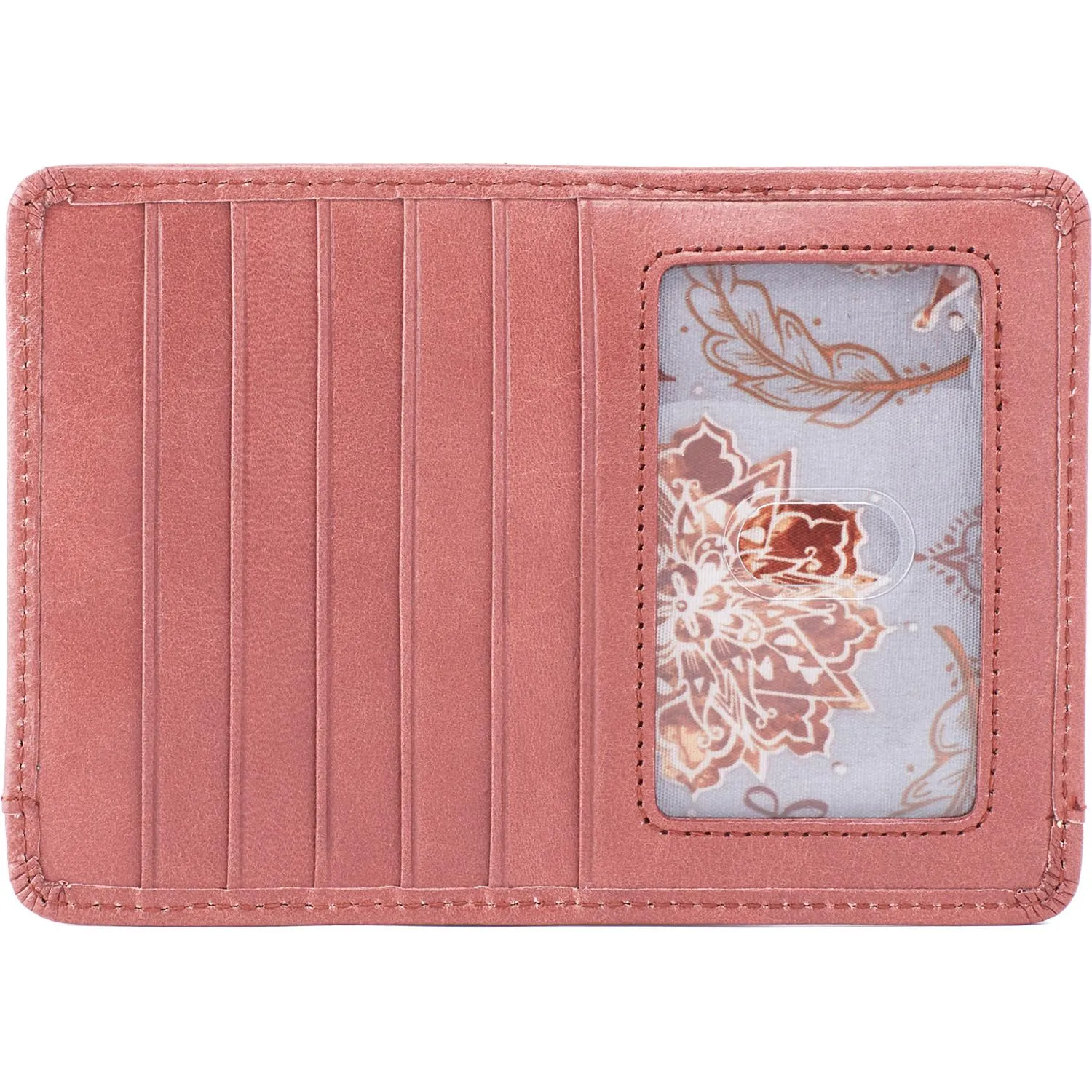 Hobo Euro Slide Burnished Rose Leather