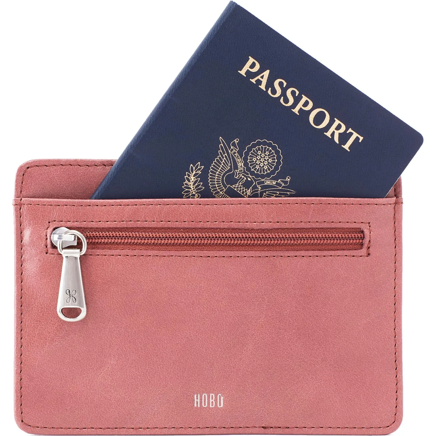 Hobo Euro Slide Burnished Rose Leather