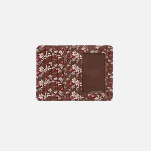 HOBO Euro Slide Card Case Printed Leather Ditzy Floral - FINAL SALE