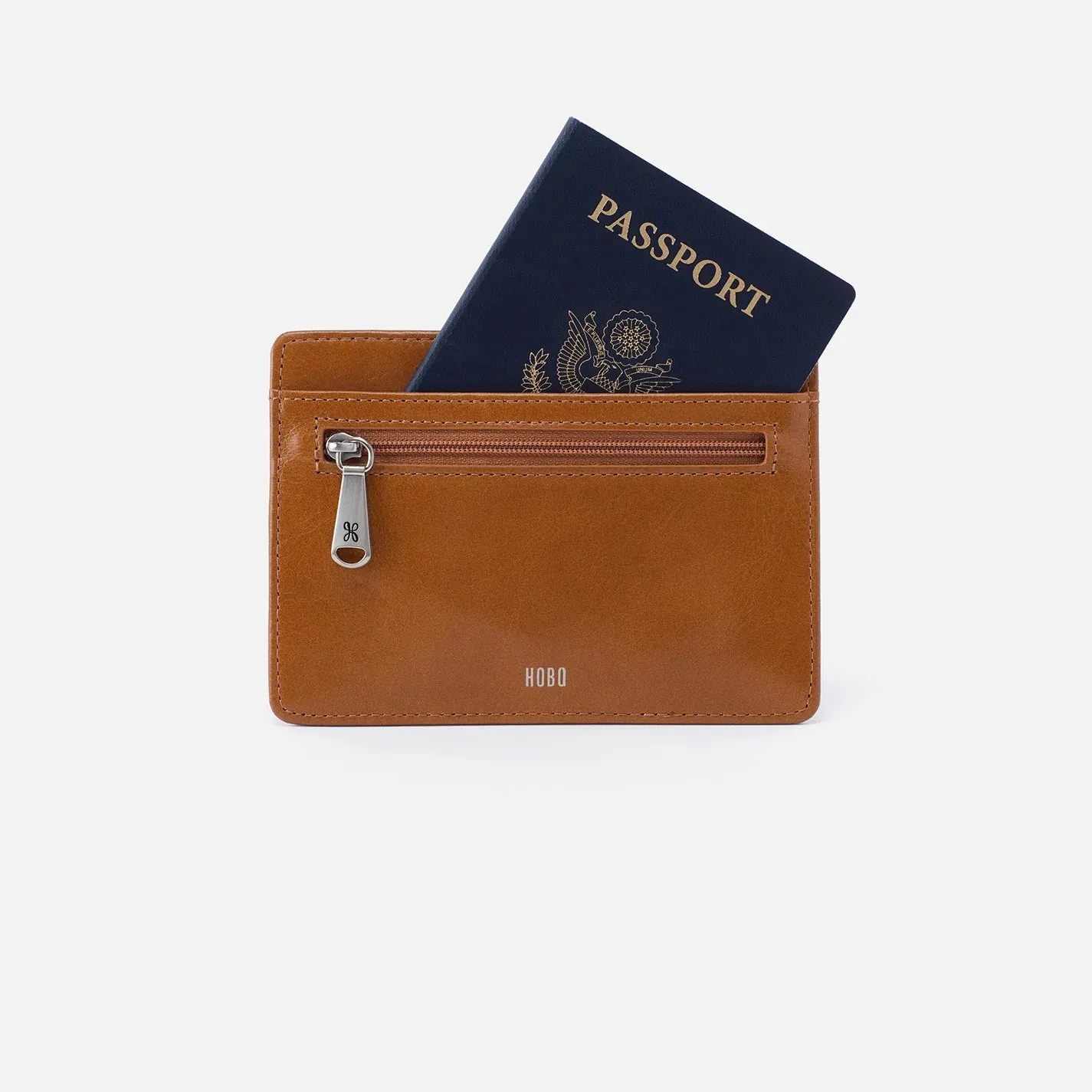 HOBO Euro Slide Card Case - Vintage Hide - Truffle