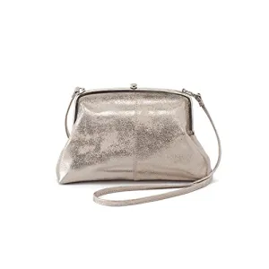 HOBO Lana Shoulder Bag For Women - Snap Top Closure With Interior Pockets and Polyester Lining, Gorgeous and Practical Bag Distressed Platinum One Size One Size