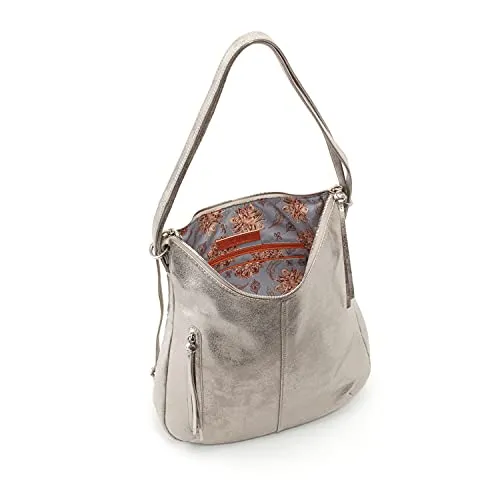 HOBO Merrin Distressed Platinum One Size