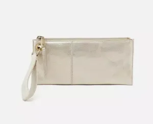 Hobo Vida Wristlet - Pearled Silver Metallic