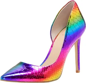 INC Womens Kenjay Metallic Stiletto D'Orsay Heels Multi 6 Medium (B,M)
