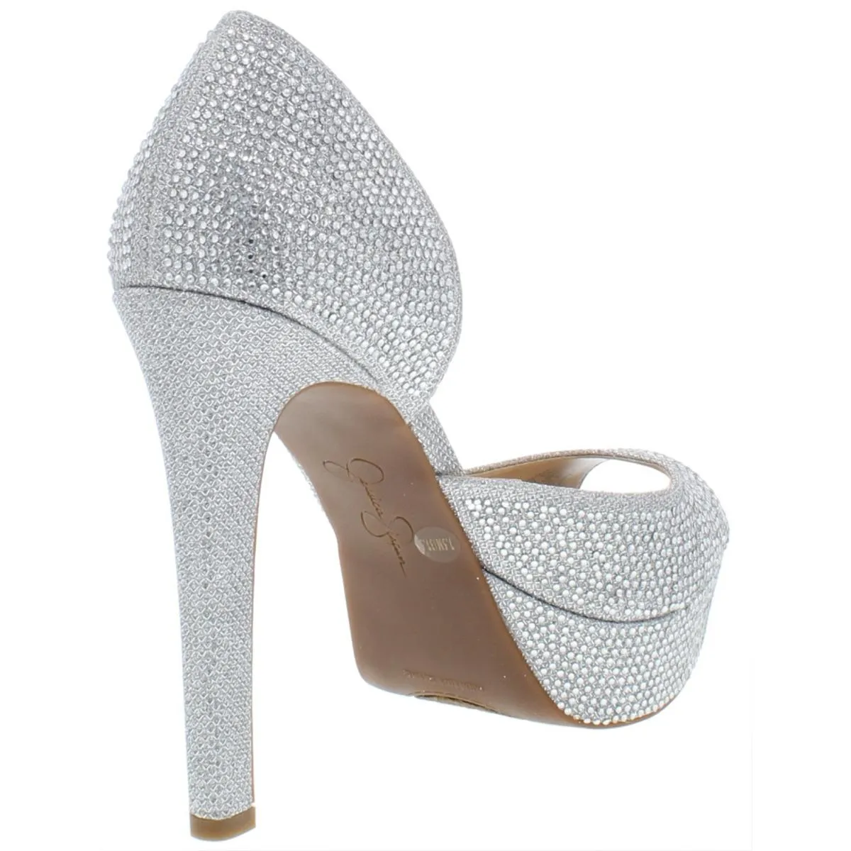 Jessica Simpson Womens Martella2 Metallic Evening D'Orsay Heels