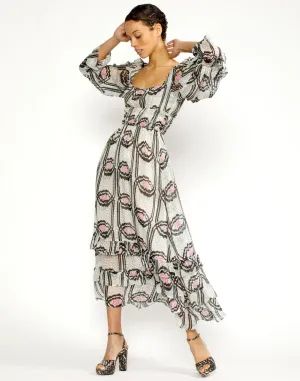Jessica Smocked Ruffle Dress