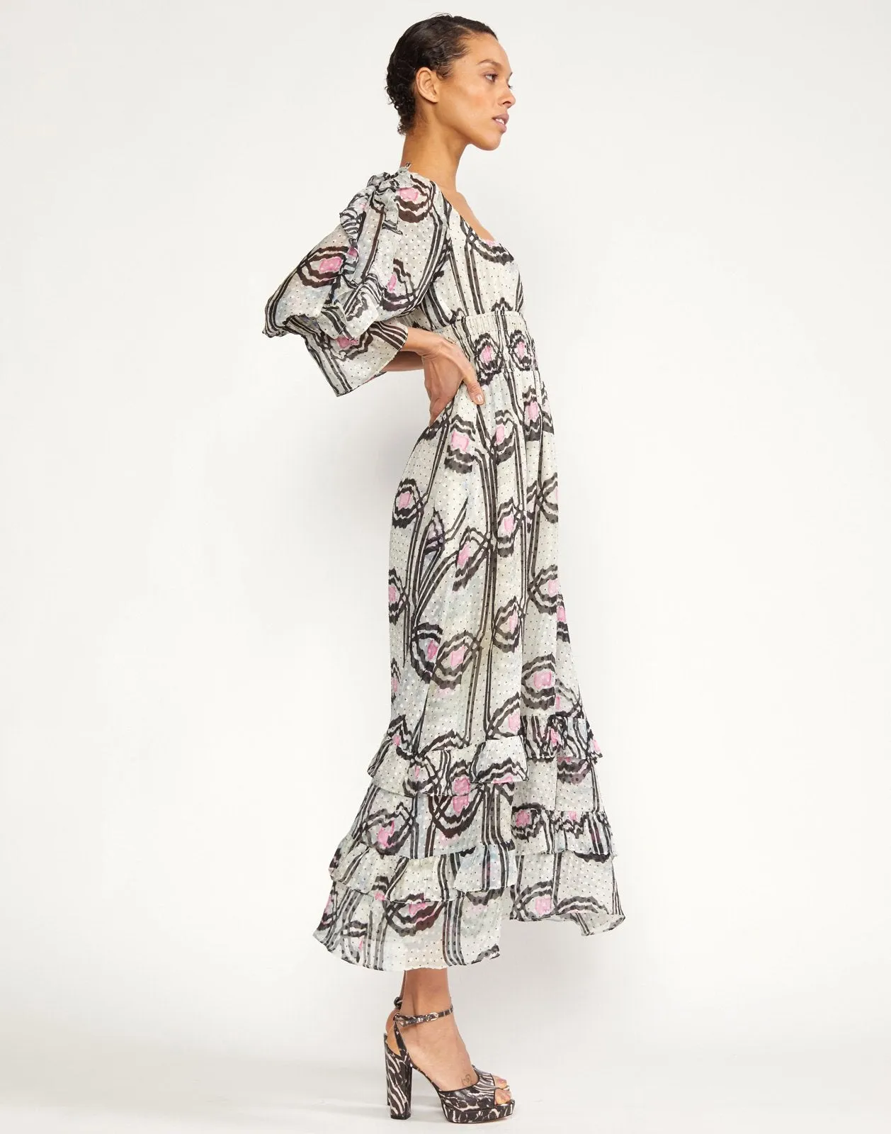 Jessica Smocked Ruffle Dress