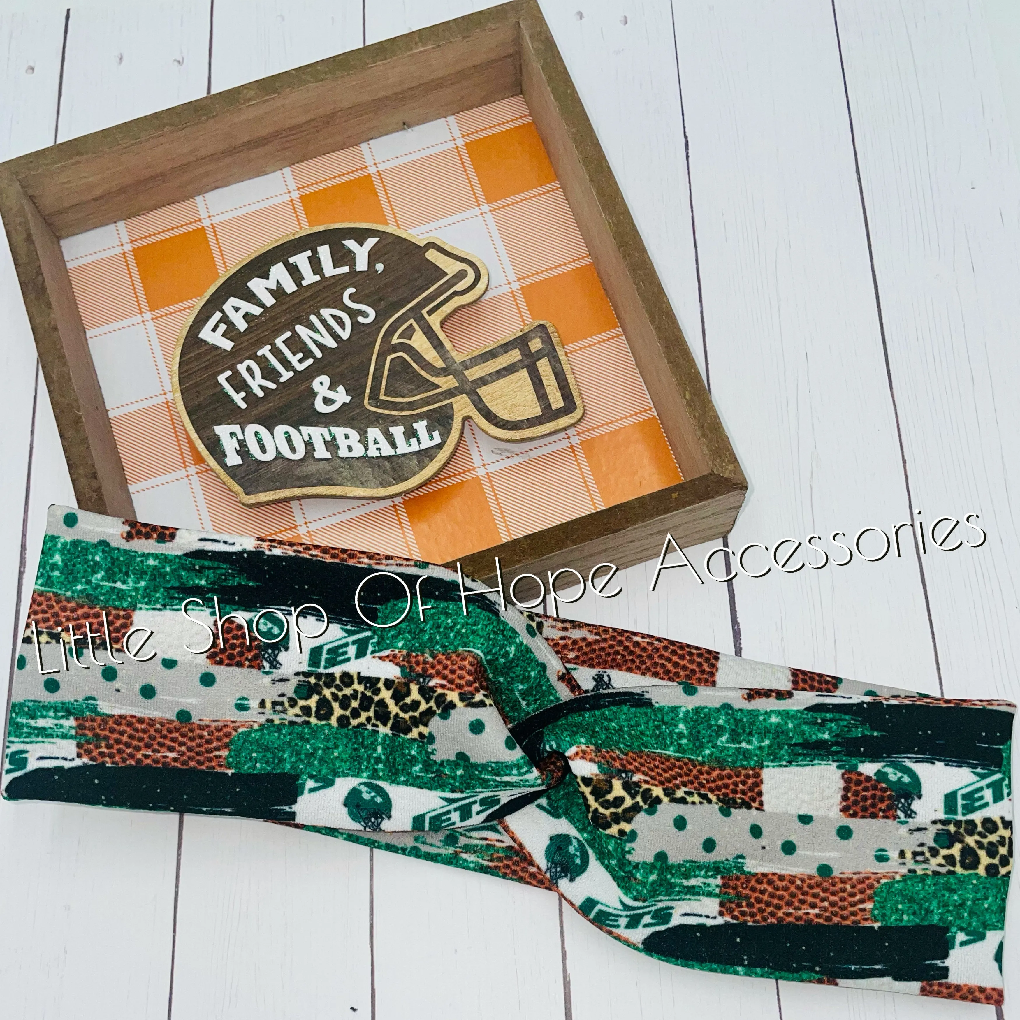 Jets Headbands   Scrunchies