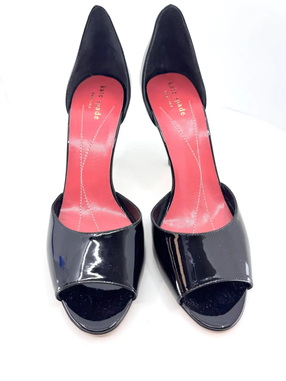 KATE SPADE D'ORSAY PEEP TOE PUMPS