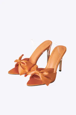 Katherine - Timeless Bowtie Accent Woman's Slingback High Heels