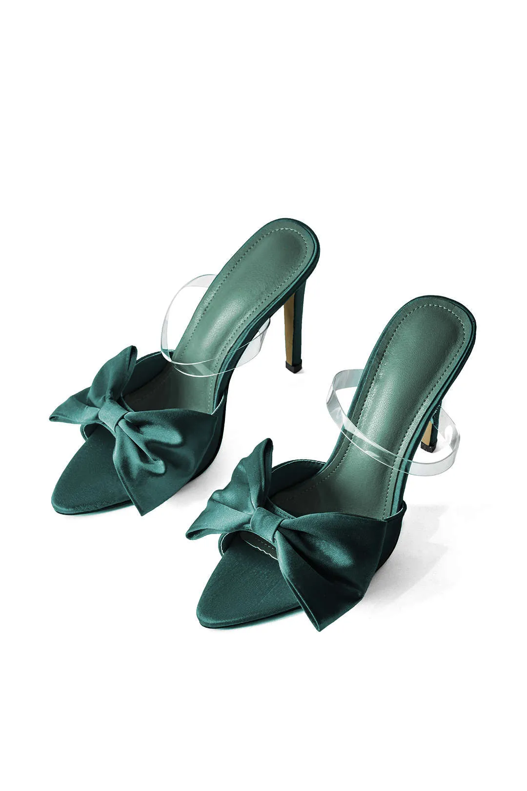 Katherine - Timeless Bowtie Accent Woman's Slingback High Heels