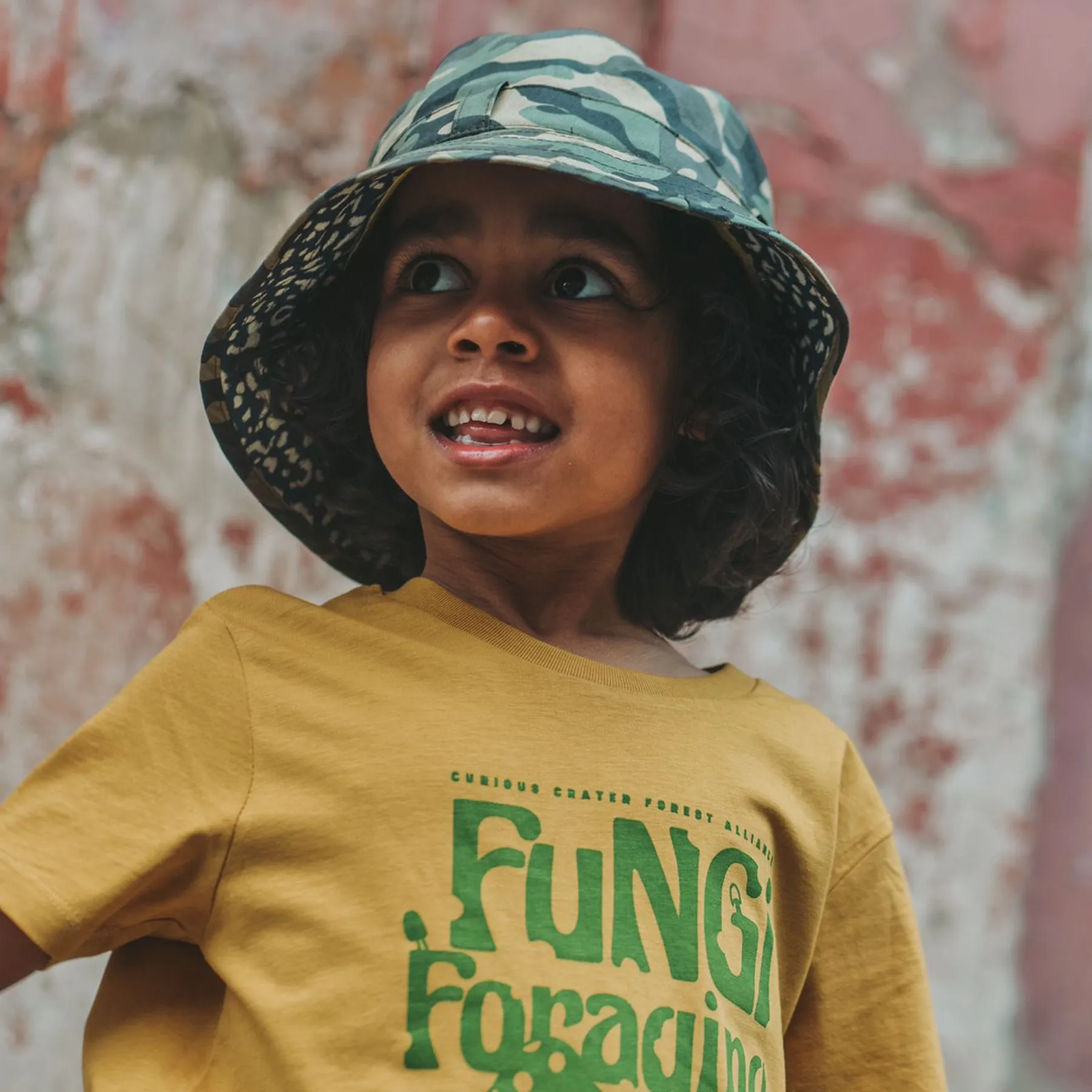 Kids Adventurer Bucket Hat: Camo