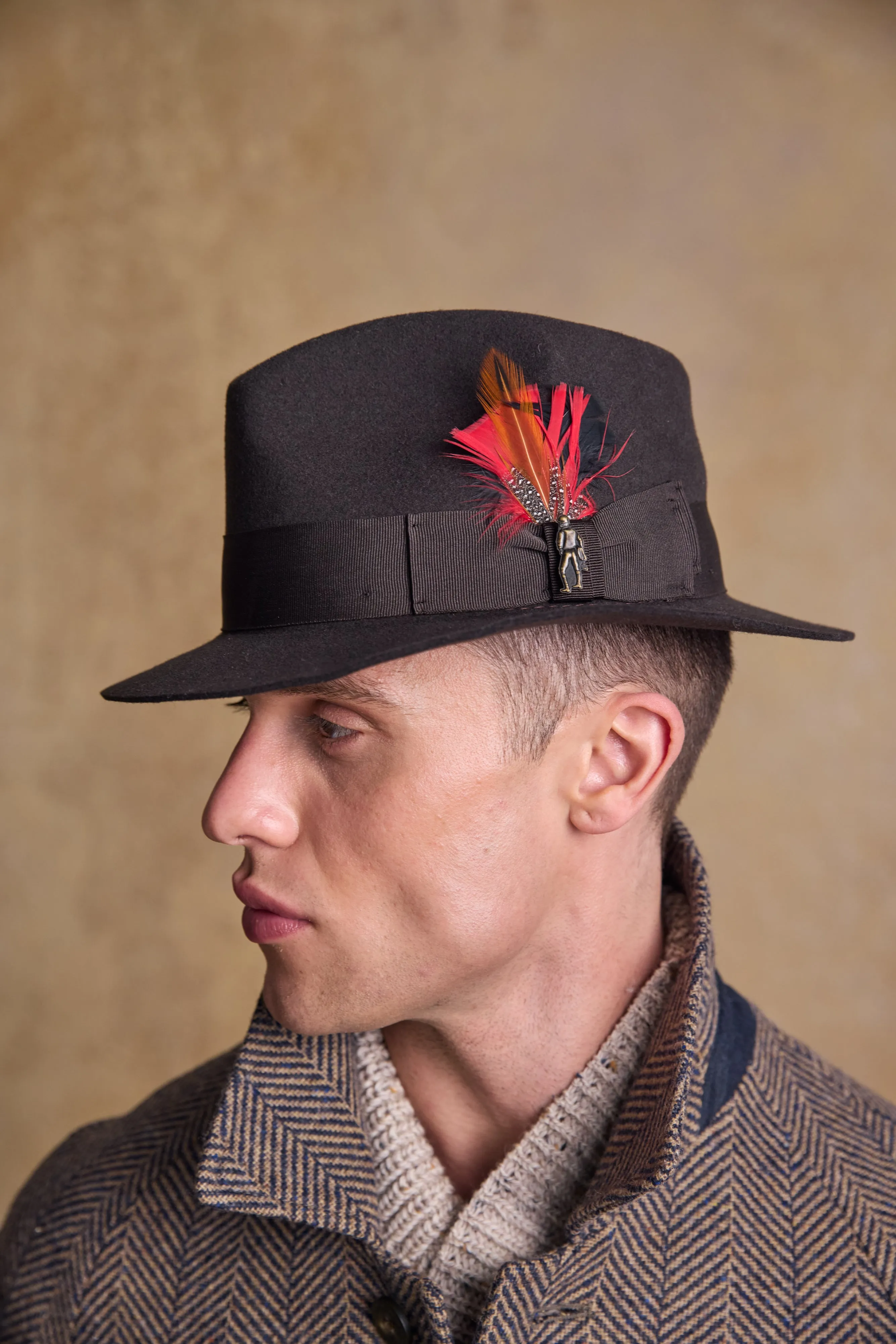 Kildare Felt Trilby Hat - Brown