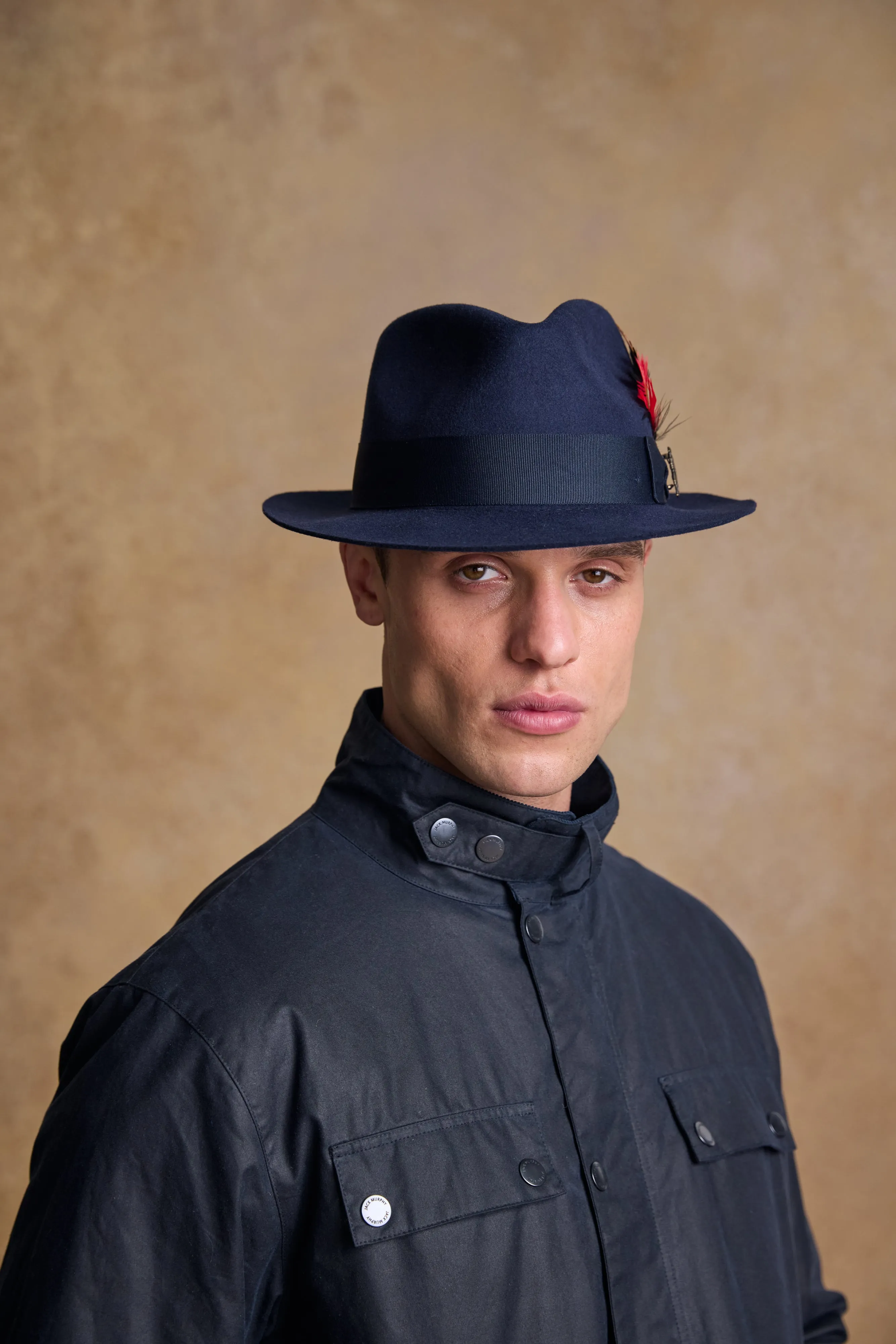 Kildare Felt Trilby Hat - Navy