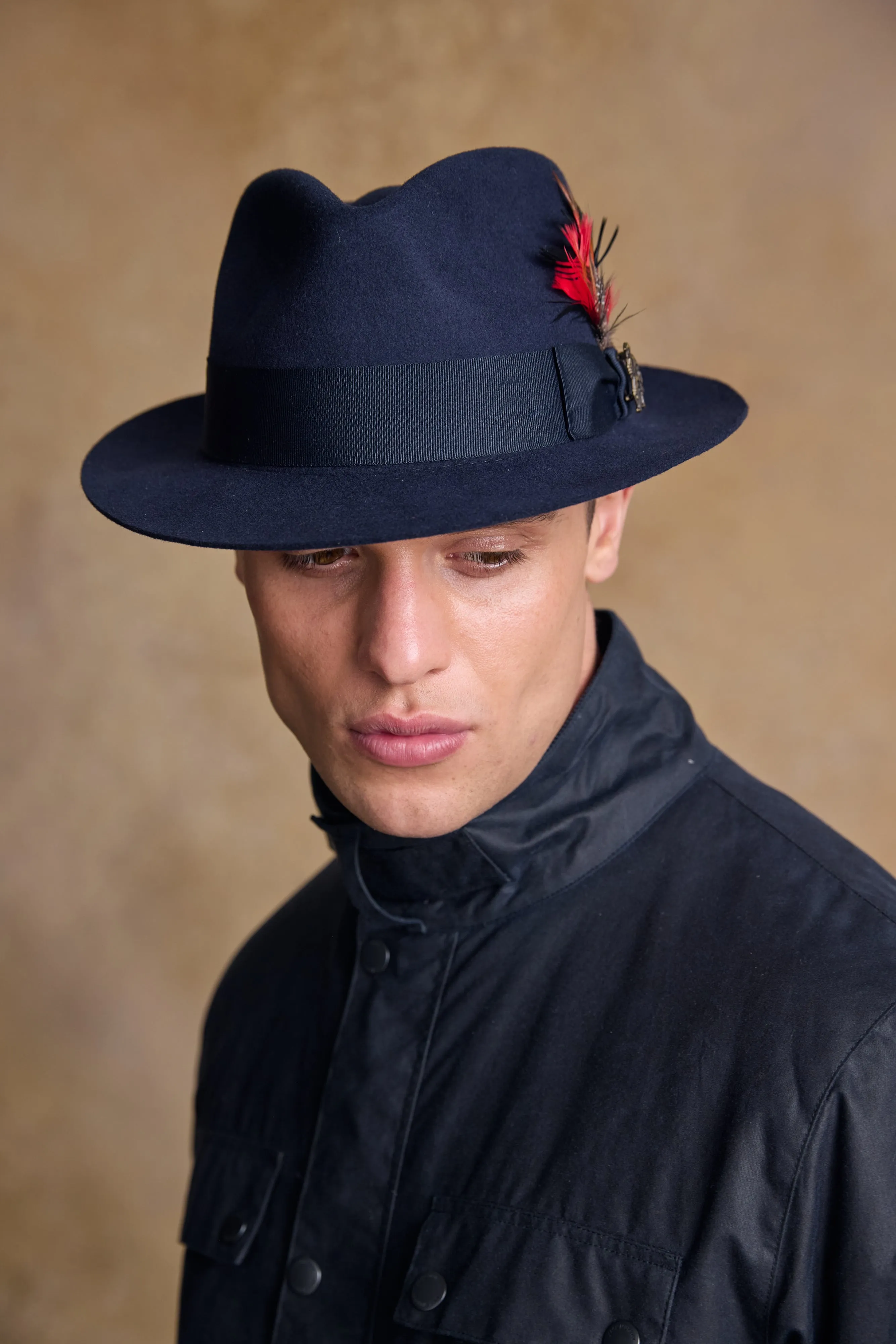 Kildare Felt Trilby Hat - Navy