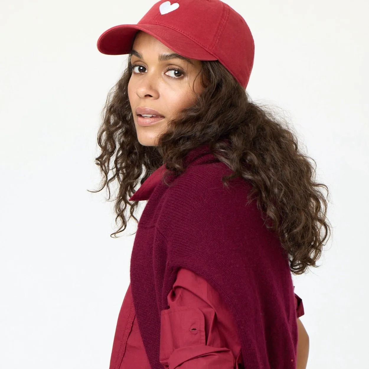 KR Embroidered Heart Hat