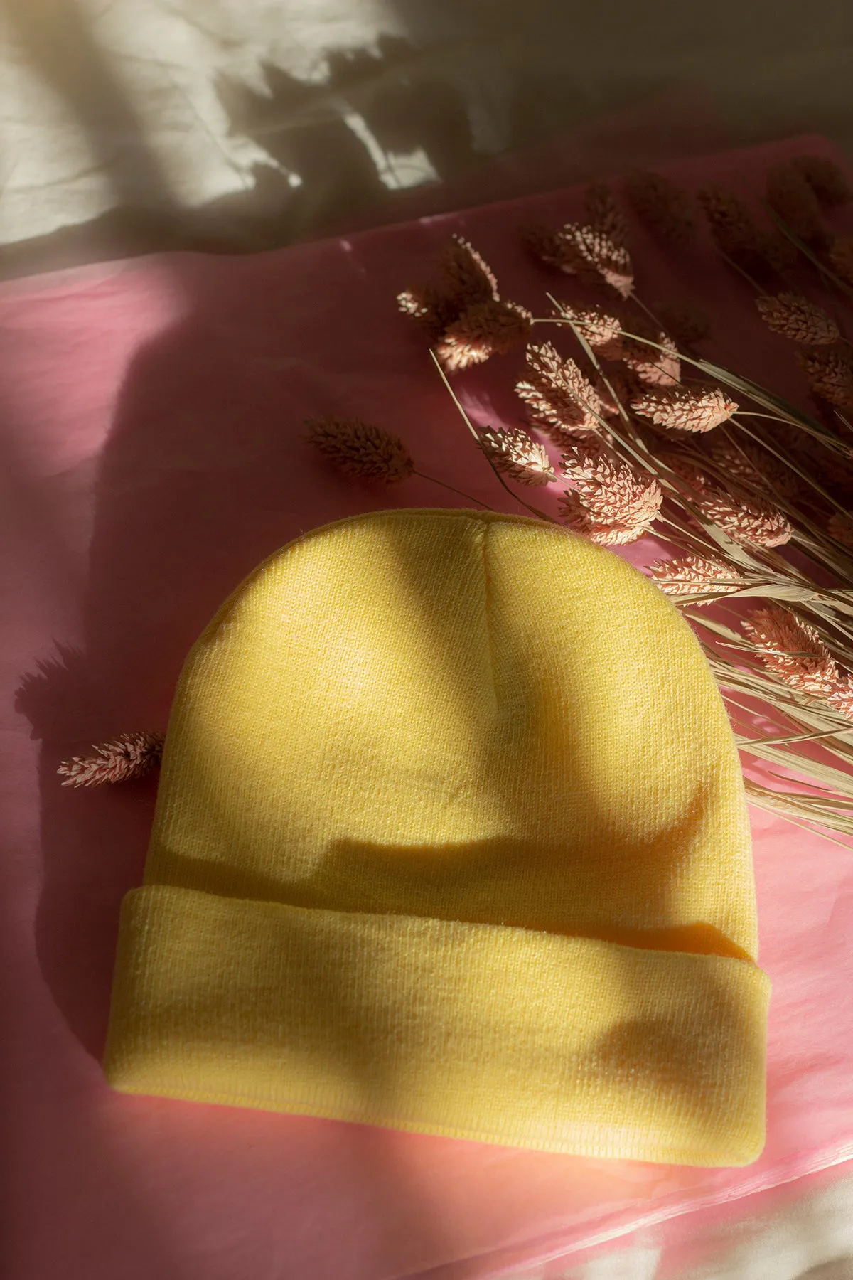 Lemon Yellow Beanie Hat