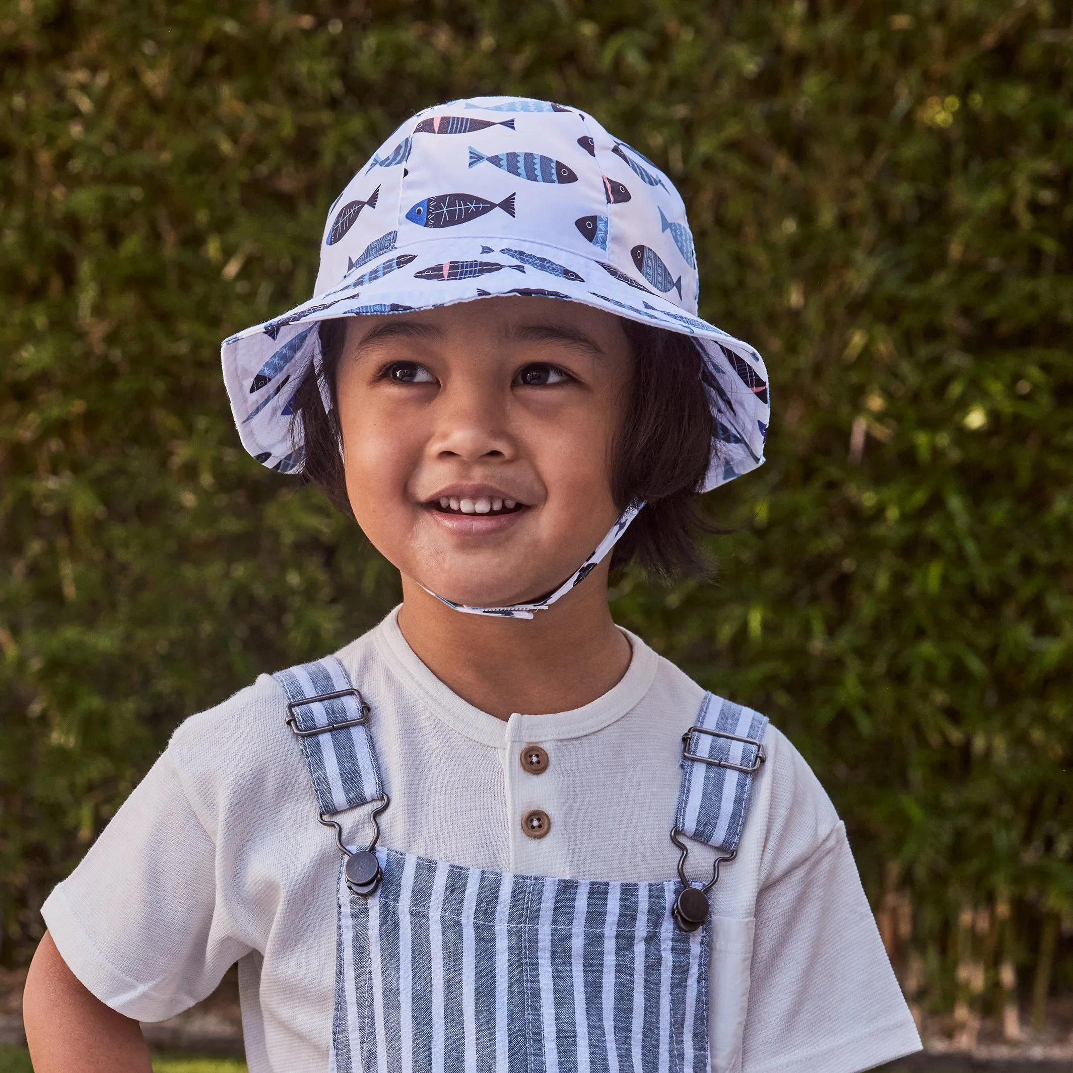 Levi Bucket Hat - Blue Fish