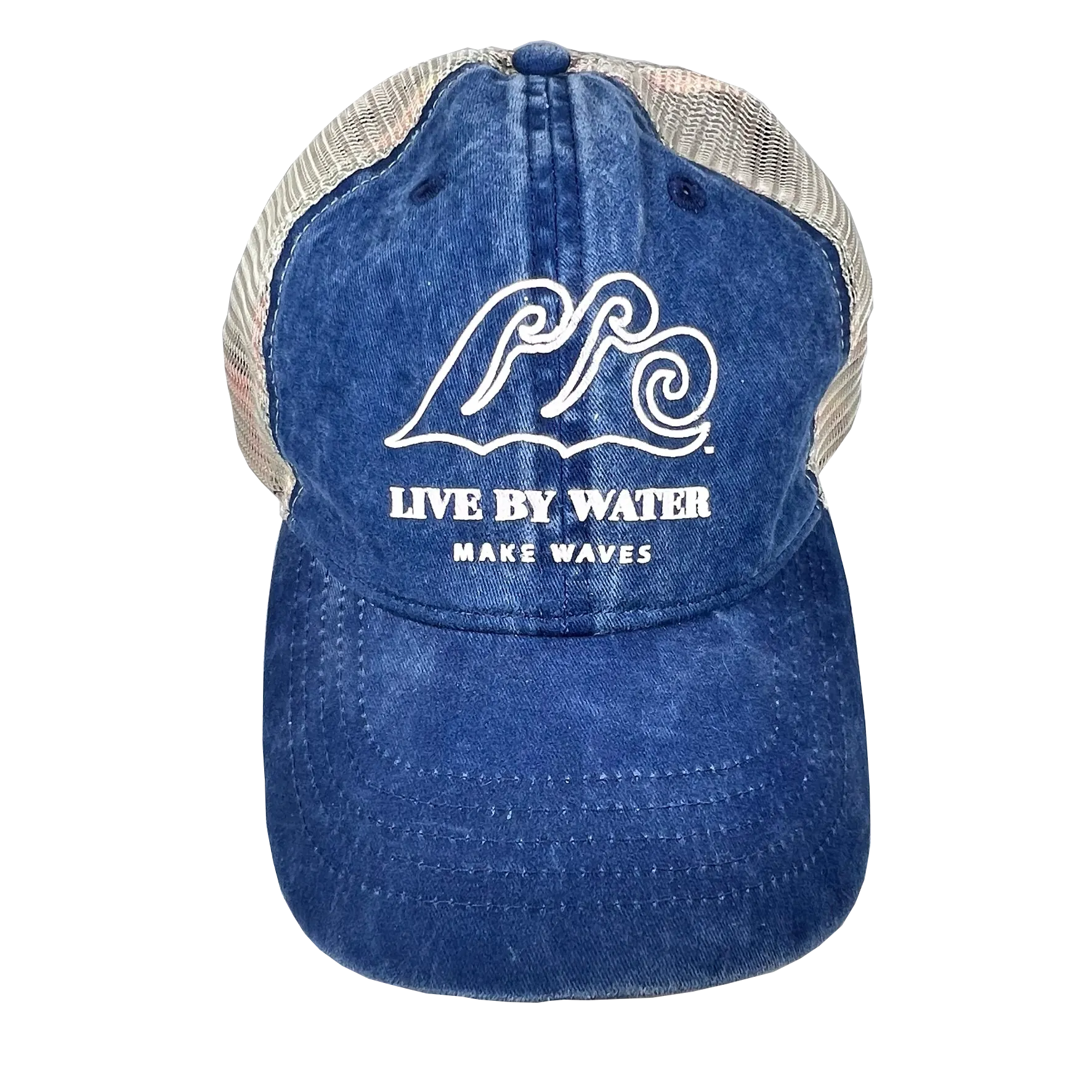 Live by Water Make Waves Ponytail Baseball Cap