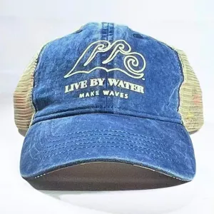 Live by Water Make Waves Ponytail Baseball Cap