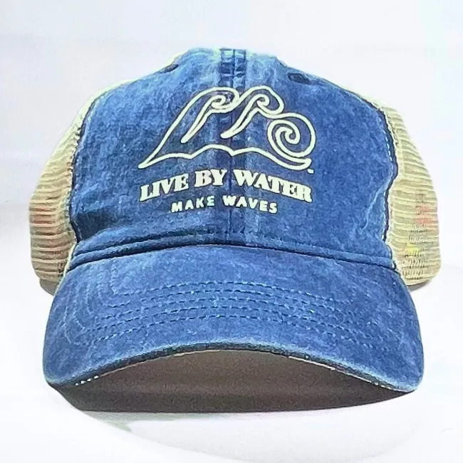 Live by Water Make Waves Ponytail Baseball Cap