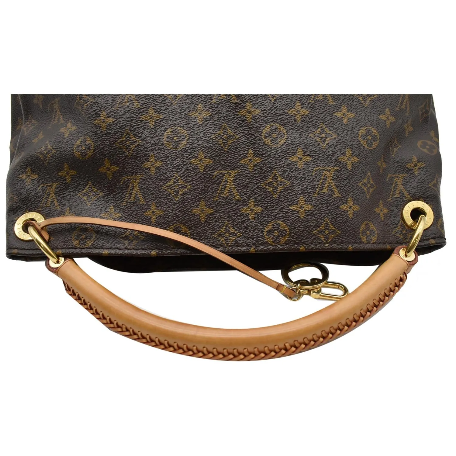 LOUIS VUITTON Artsy MM Monogram Canvas Hobo Bag Brown