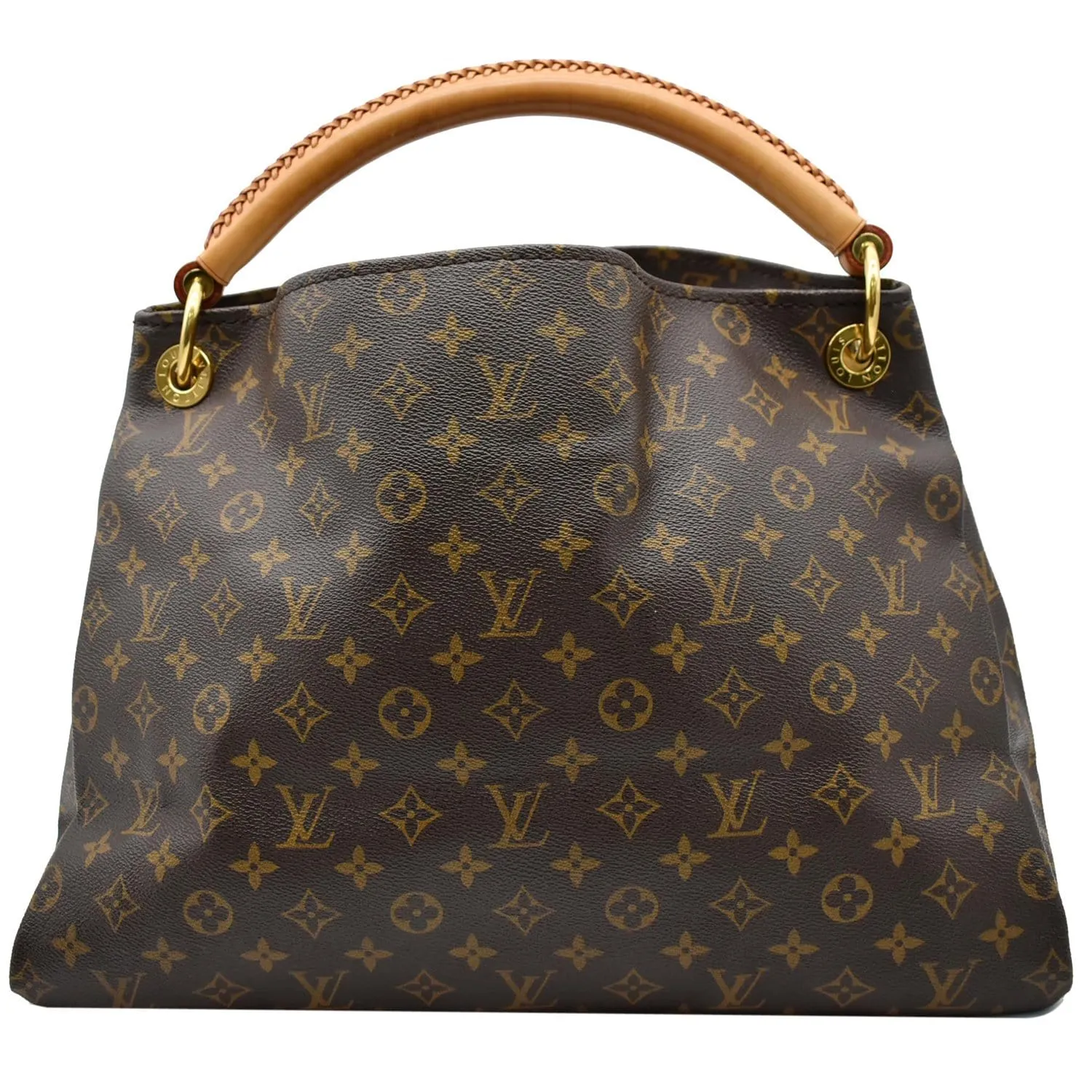 LOUIS VUITTON Artsy MM Monogram Canvas Hobo Bag Brown