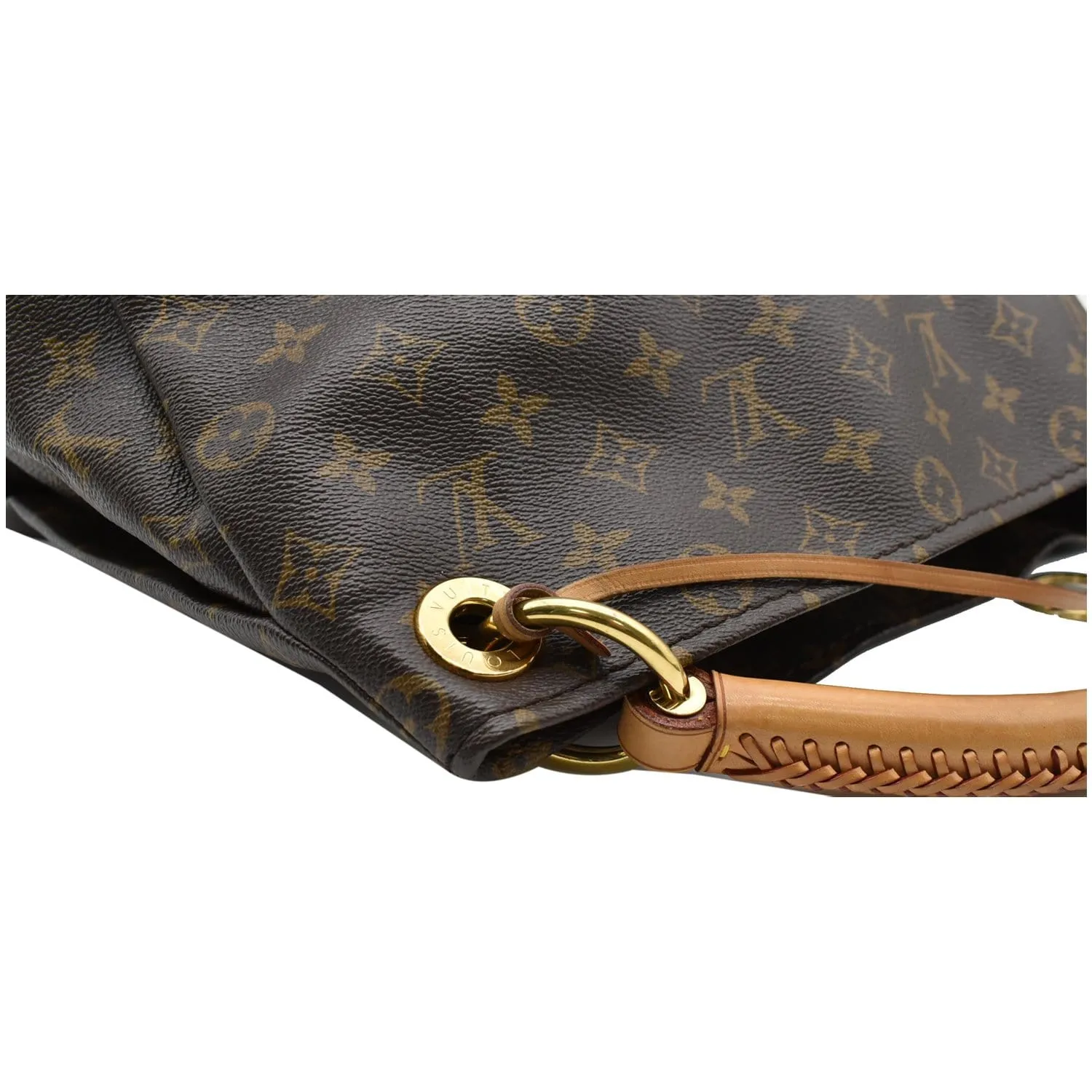 LOUIS VUITTON Artsy MM Monogram Canvas Hobo Bag Brown