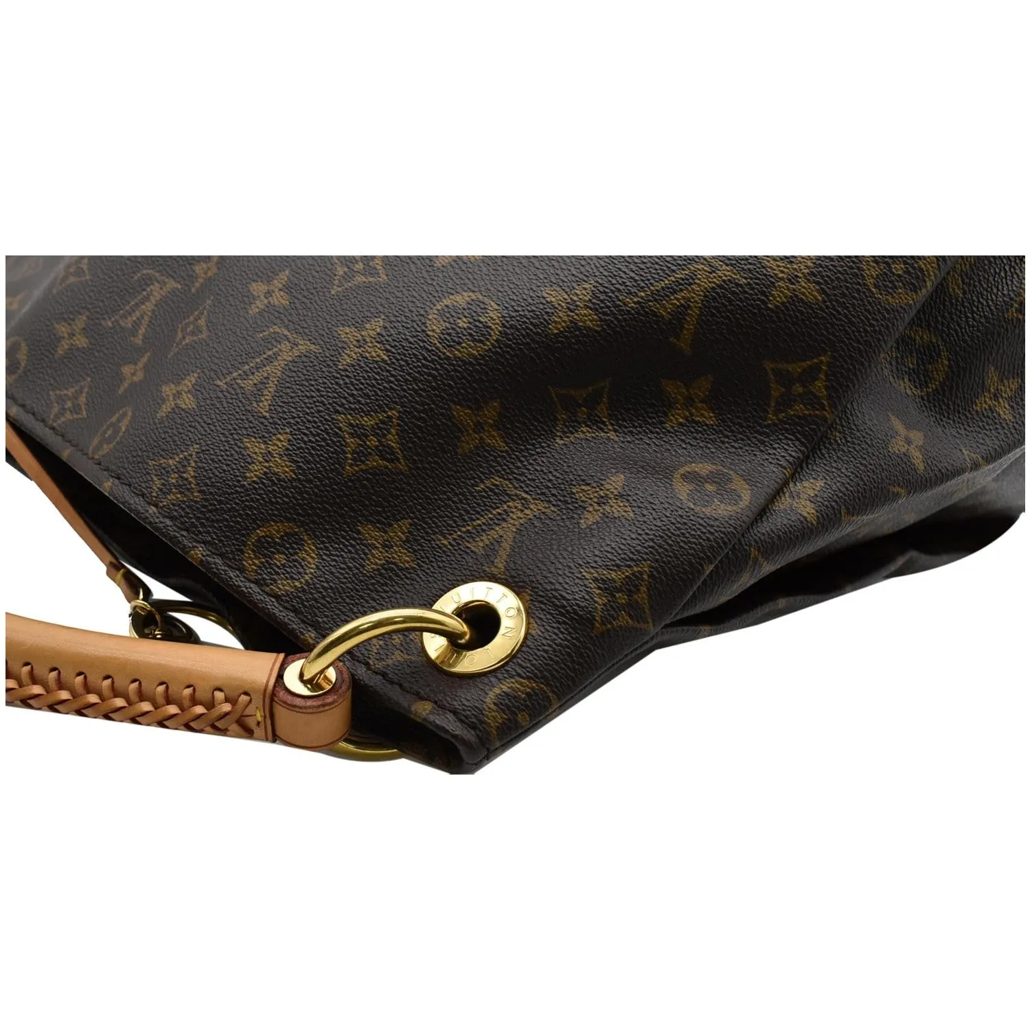 LOUIS VUITTON Artsy MM Monogram Canvas Hobo Bag Brown