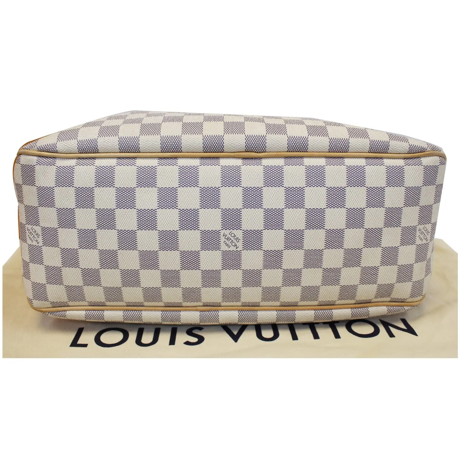 LOUIS VUITTON Delightful MM NM Damier Azur Hobo Shoulder Bag White