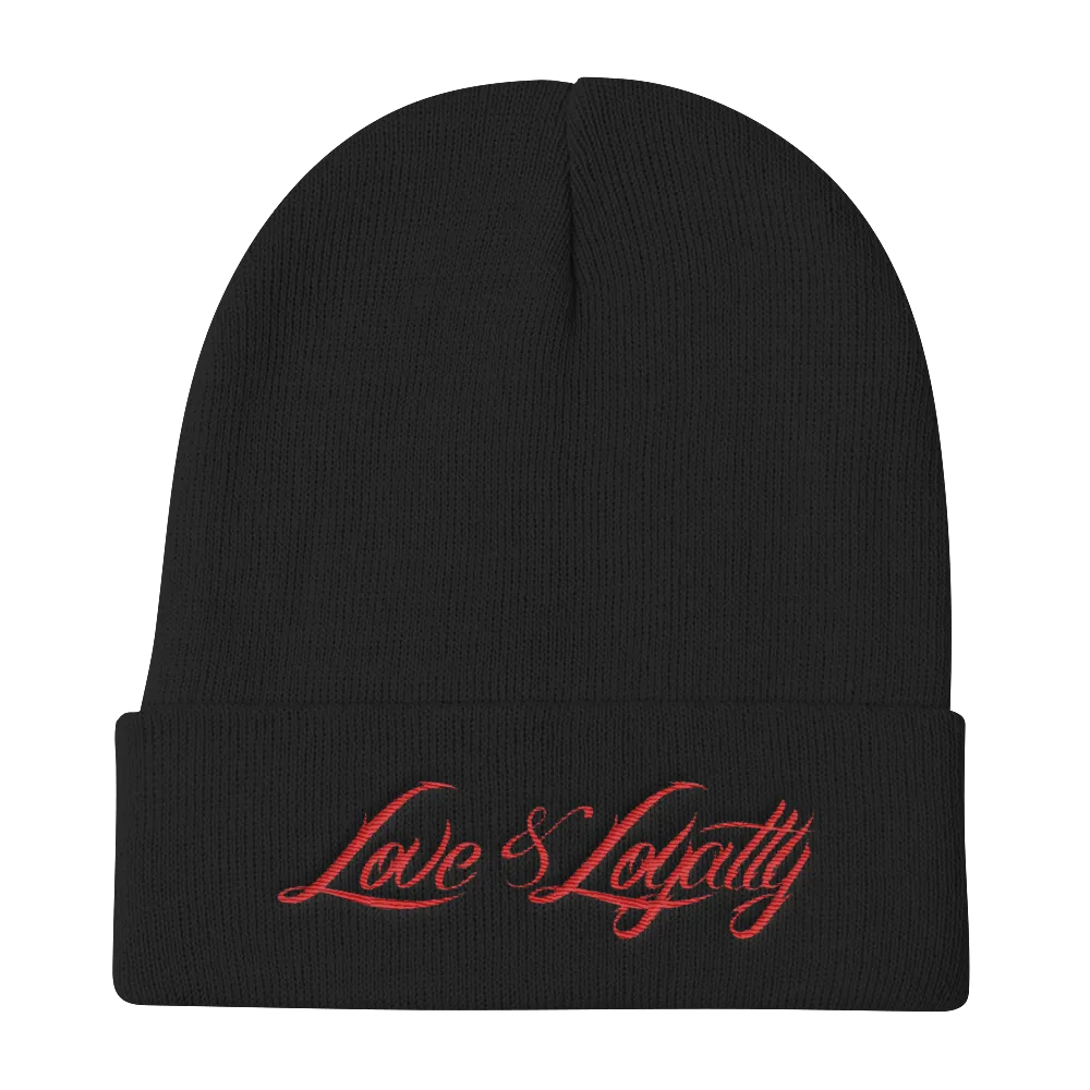 Love & Loyalty Embroidered Beanie