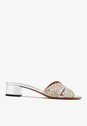 Lover 35 Crystal-Embellished Mules