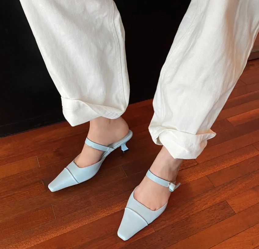 Low heel strap casual sandals and slippers