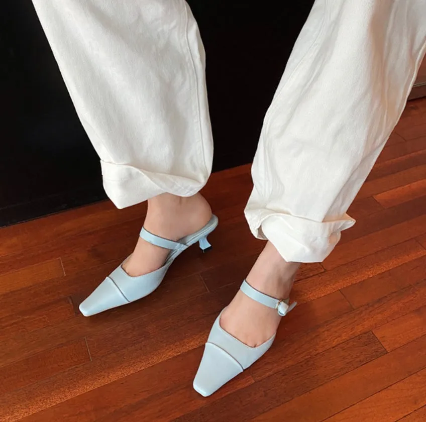 Low heel strap casual sandals and slippers