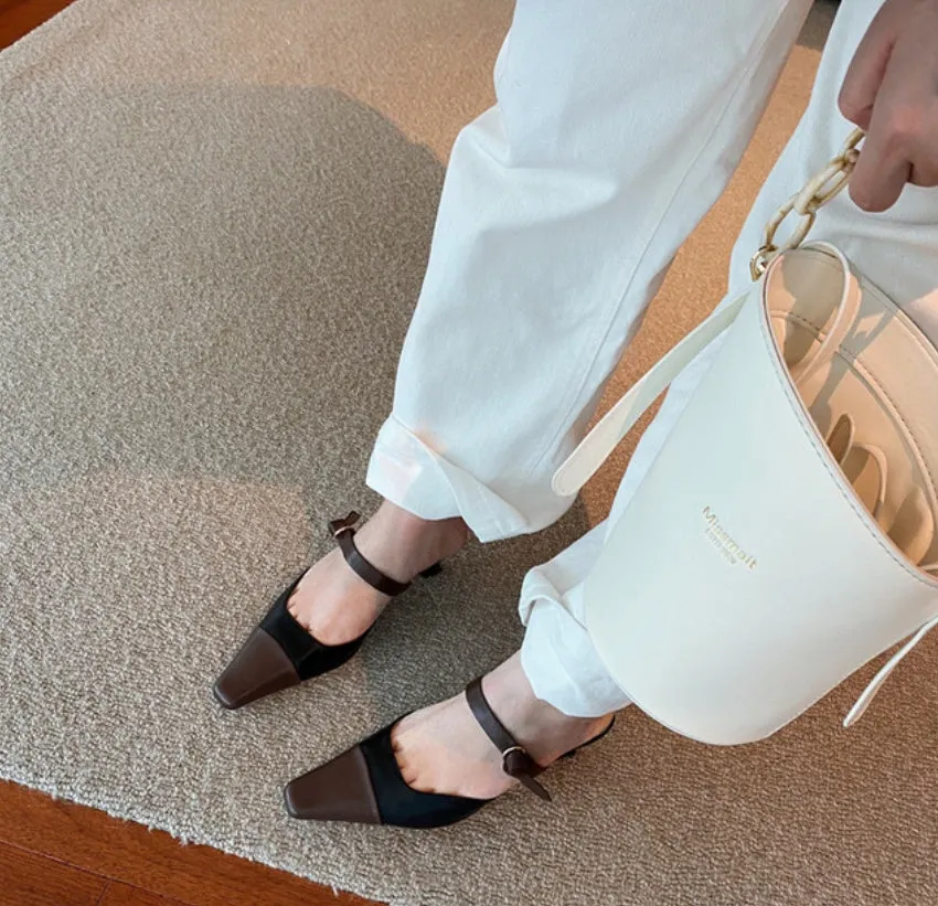 Low heel strap casual sandals and slippers