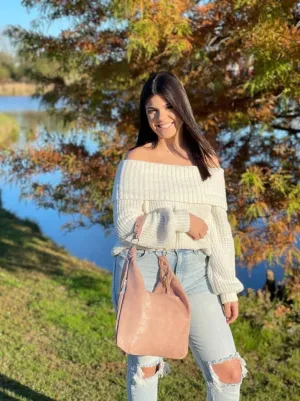 Mauve Hobo Bag