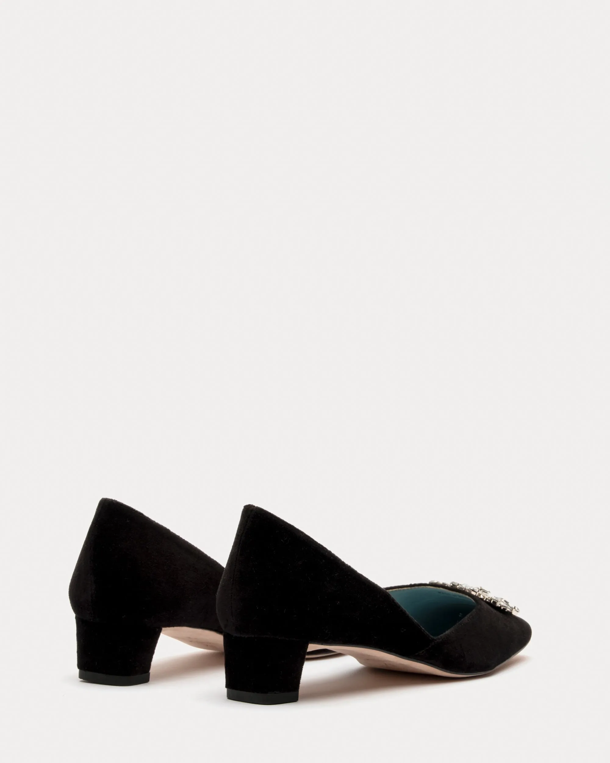 McCall Mini Block Heel - Velvet Black