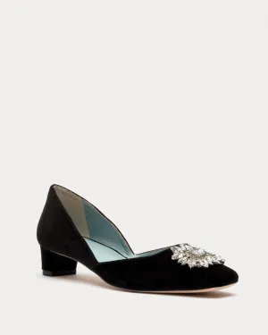 McCall Mini Block Heel - Velvet Black