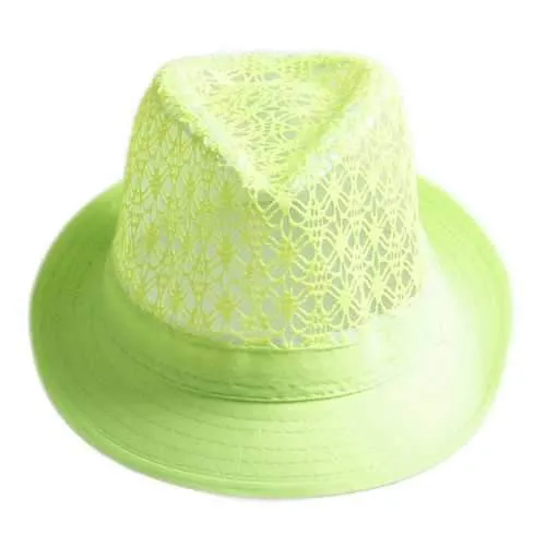 Men Women Wide Brim Fedora Jazz Hat Hollow Top Summer Beach Cap Jazz Gentleman Hats