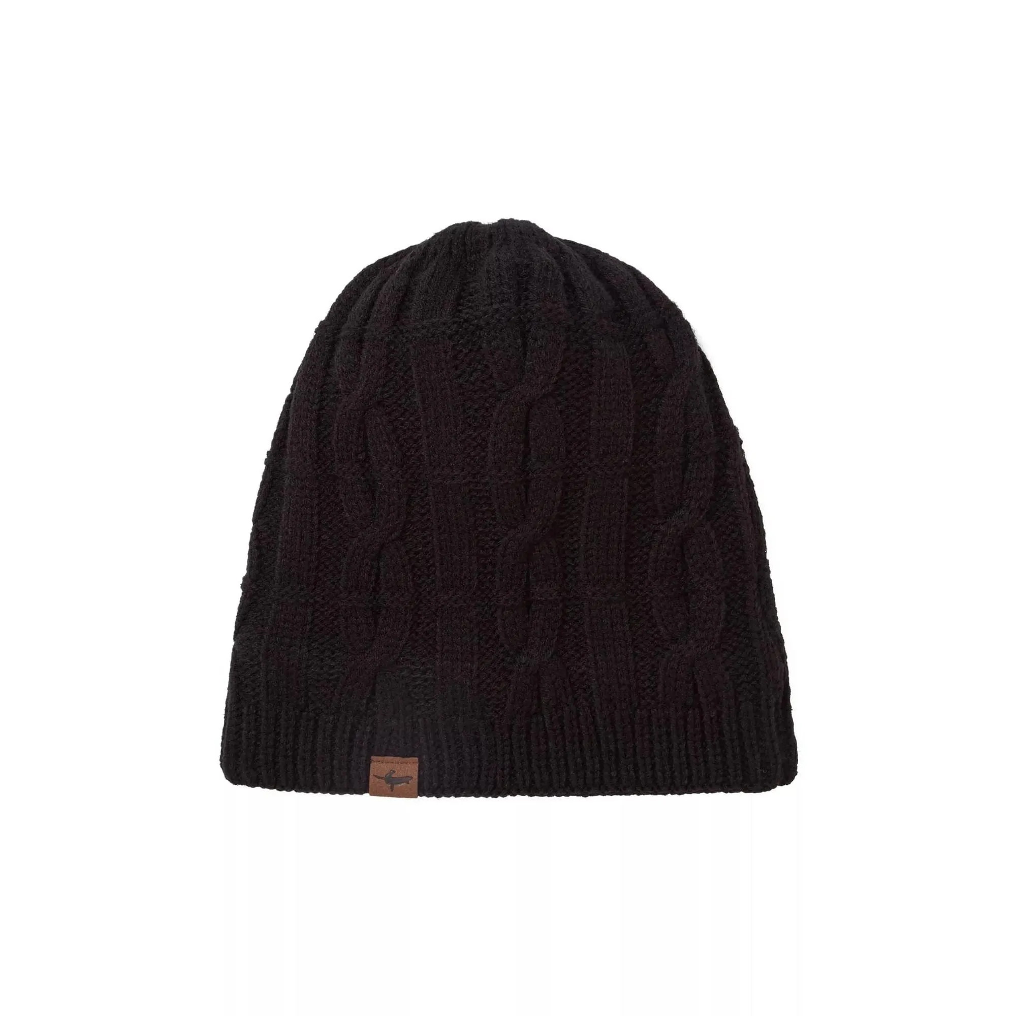 Mens Waterproof Cold Weather Cable Knit Beanie Hat