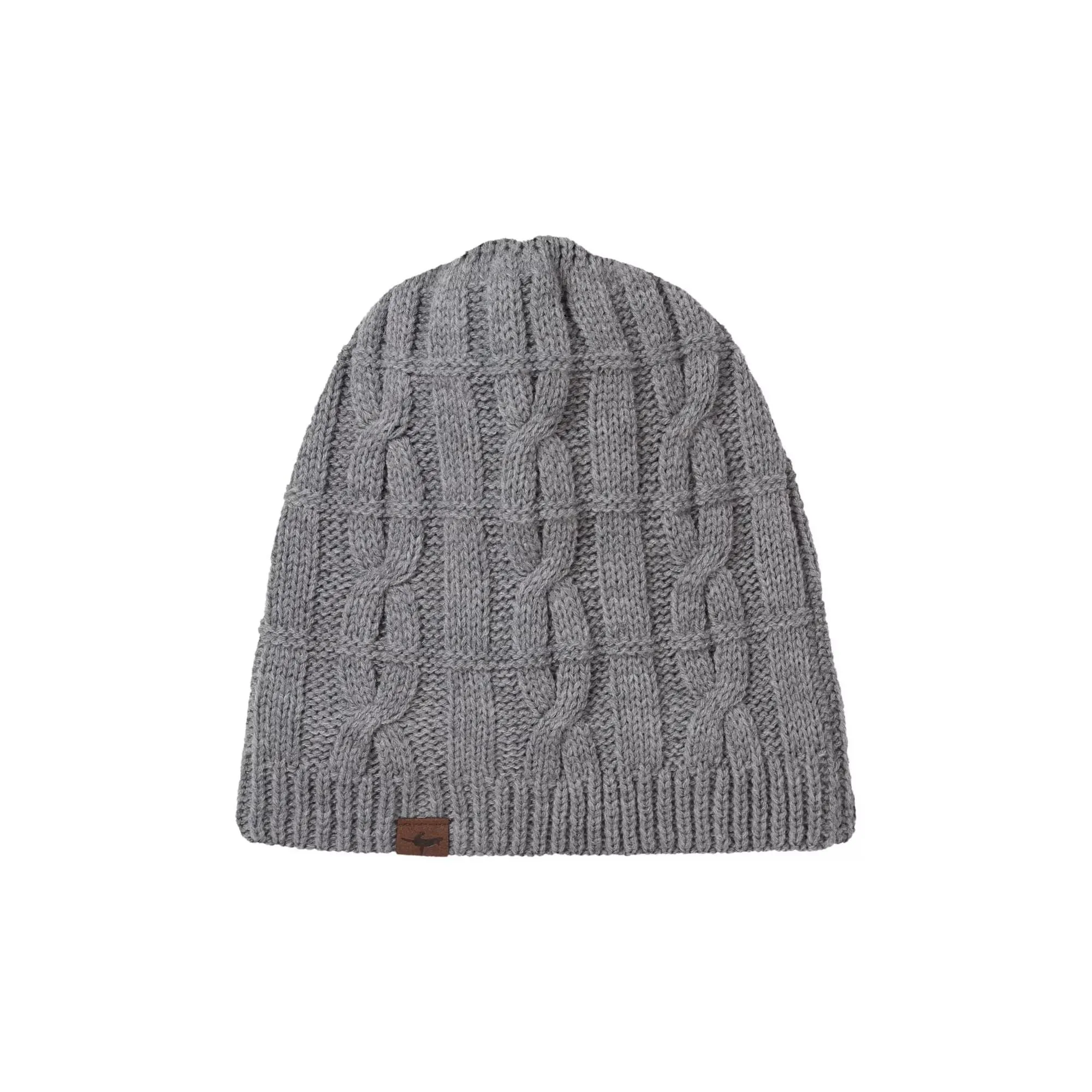 Mens Waterproof Cold Weather Cable Knit Beanie Hat