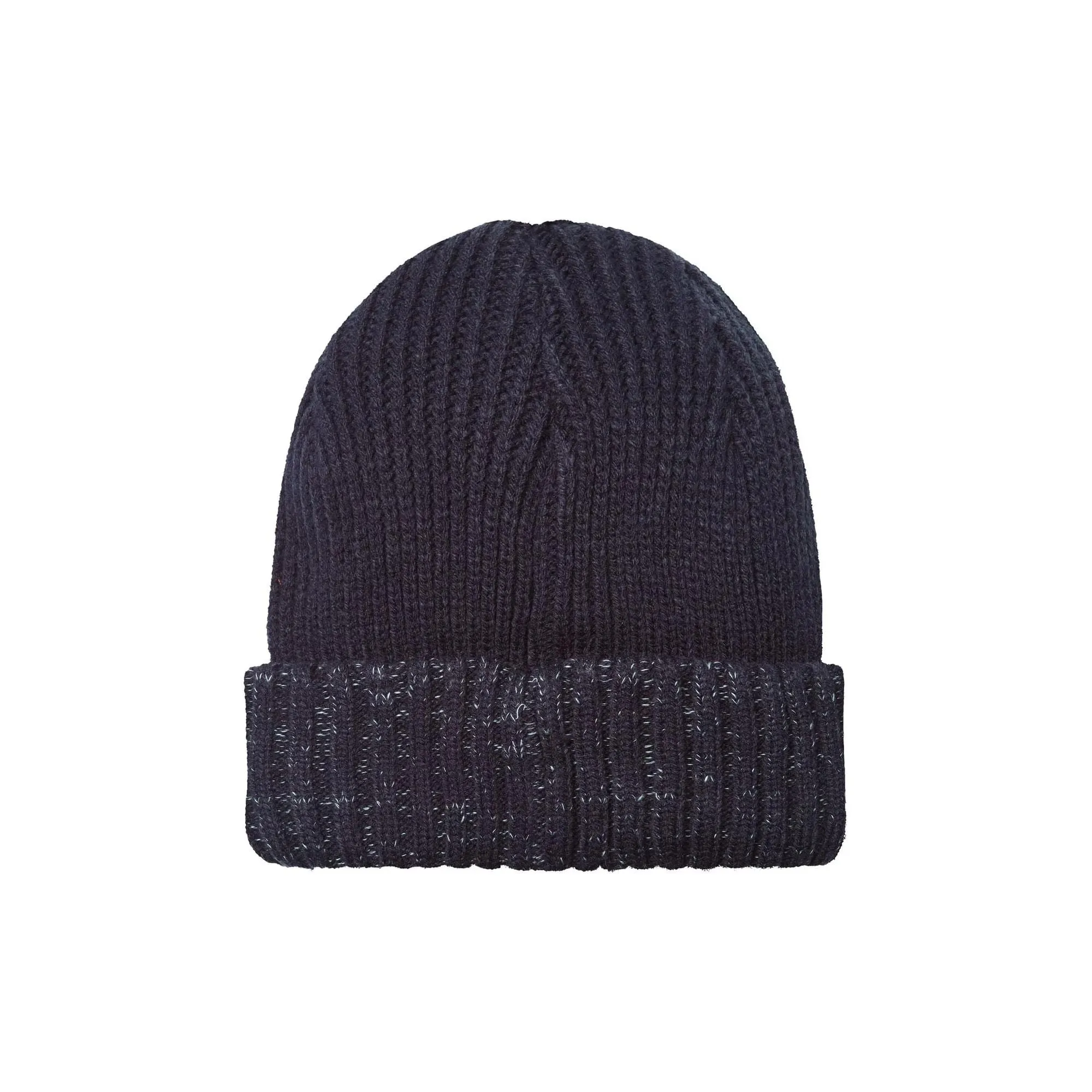 Mens Waterproof Cold Weather Roll Cuff Beanie Hat